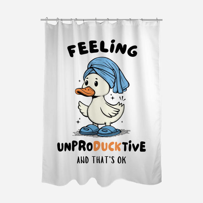 Feeling UnproDUCKtive-None-Polyester-Shower Curtain-Trendlory