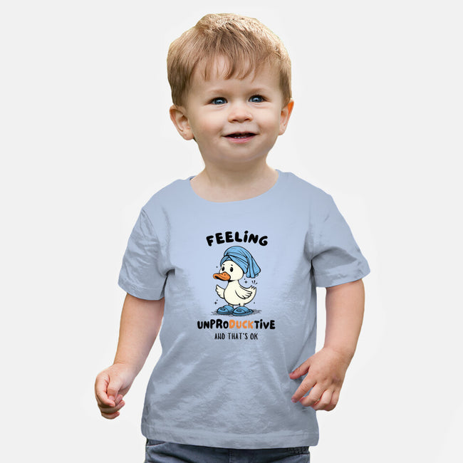 Feeling UnproDUCKtive-Baby-Basic-Tee-Trendlory