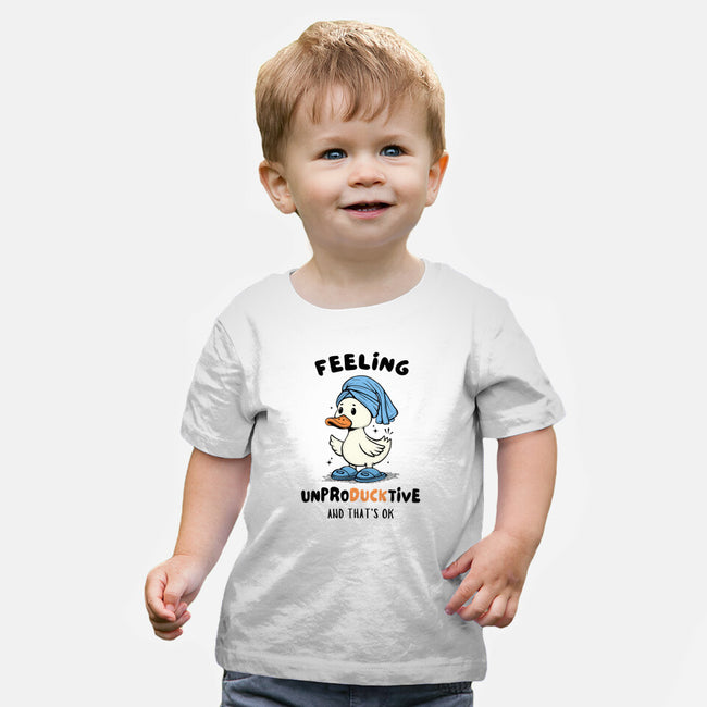 Feeling UnproDUCKtive-Baby-Basic-Tee-Trendlory
