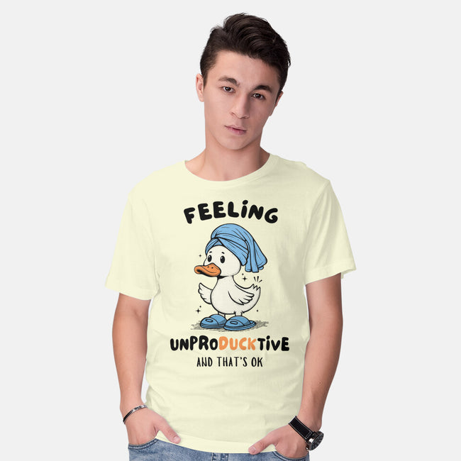 Feeling UnproDUCKtive-Mens-Basic-Tee-Trendlory
