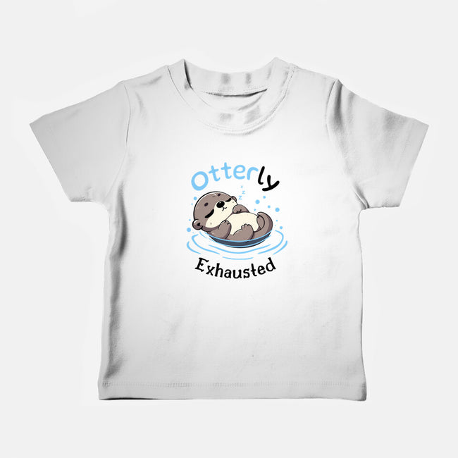 Otterly Exhausted-Baby-Basic-Tee-Trendlory