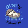 Otterly Exhausted-Womens-Fitted-Tee-Trendlory