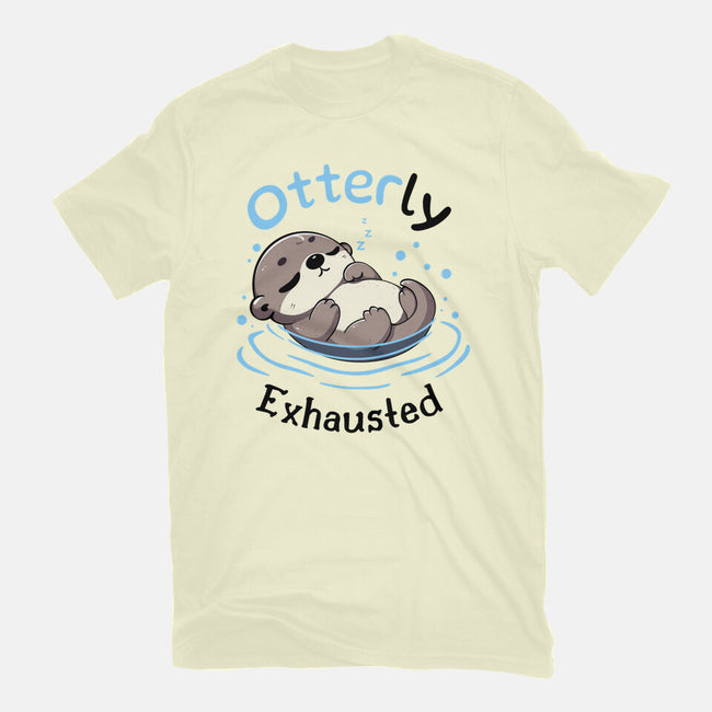 Otterly Exhausted-Mens-Basic-Tee-Trendlory