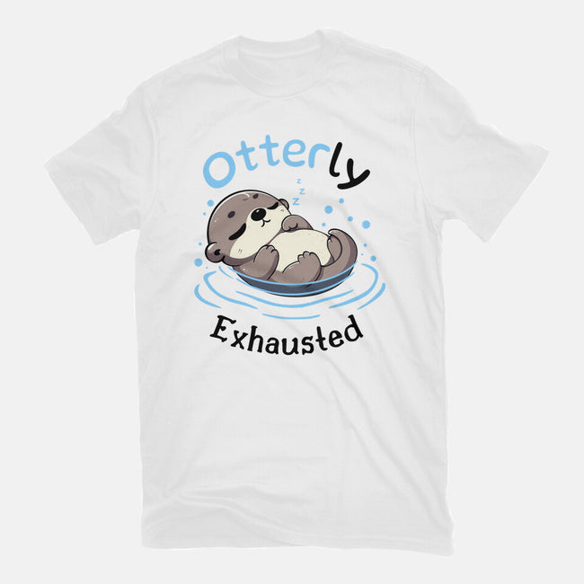 Otterly Exhausted-Womens-Fitted-Tee-Trendlory
