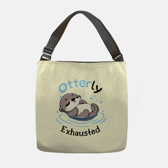 Otterly Exhausted-None-Adjustable Tote-Bag-Trendlory