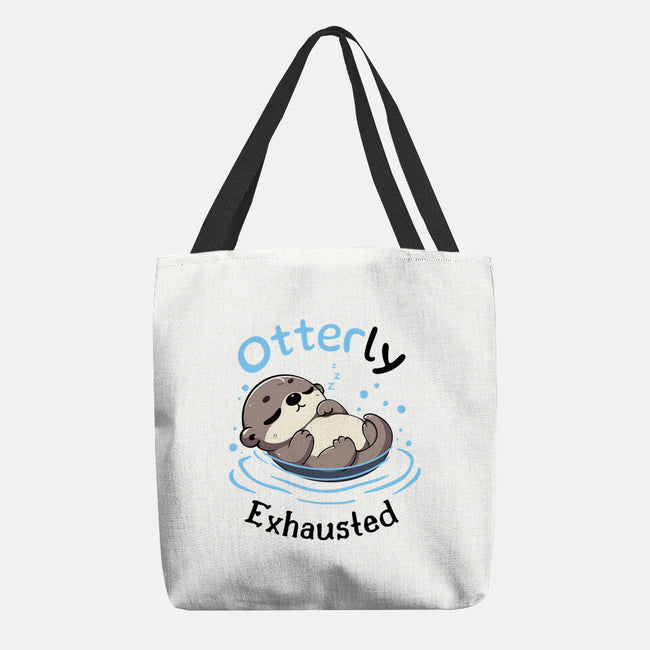 Otterly Exhausted-None-Basic Tote-Bag-Trendlory