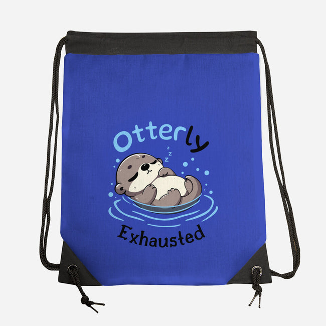 Otterly Exhausted-None-Drawstring-Bag-Trendlory