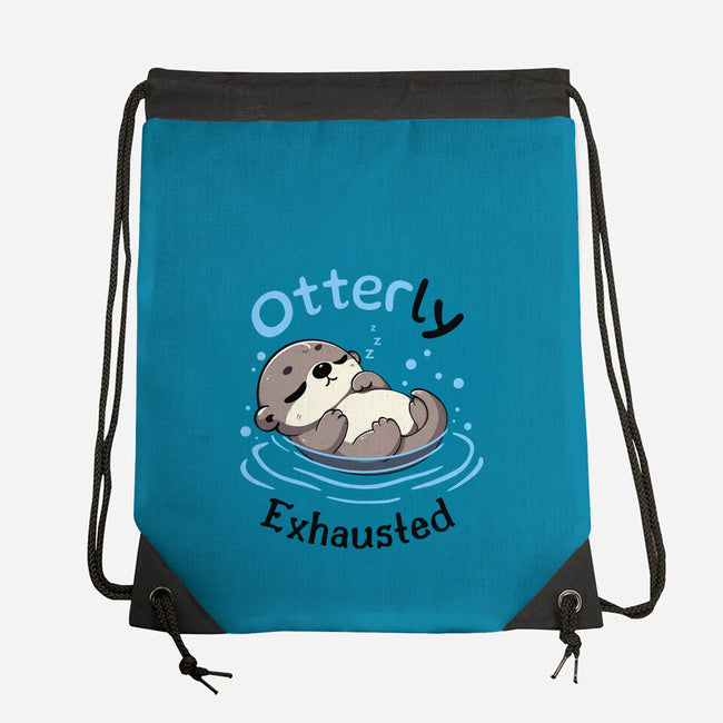 Otterly Exhausted-None-Drawstring-Bag-Trendlory