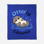 Otterly Exhausted-None-Fleece-Blanket-Trendlory