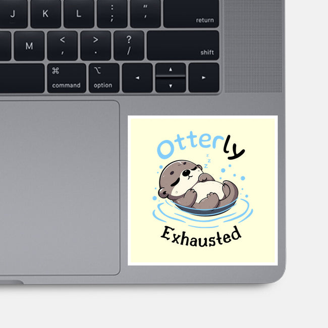 Otterly Exhausted-None-Glossy-Sticker-Trendlory
