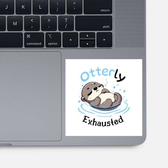 Otterly Exhausted-None-Glossy-Sticker-Trendlory