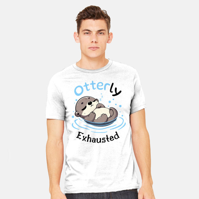 Otterly Exhausted-Mens-Heavyweight-Tee-Trendlory
