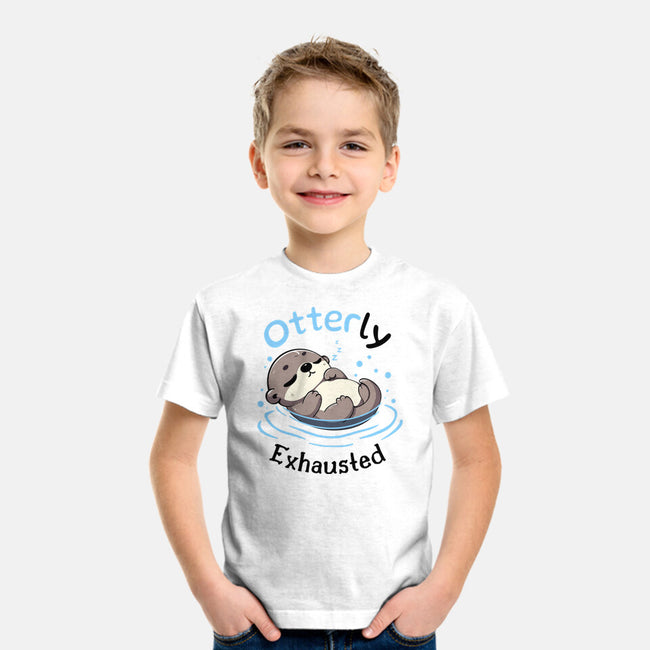 Otterly Exhausted-Youth-Basic-Tee-Trendlory