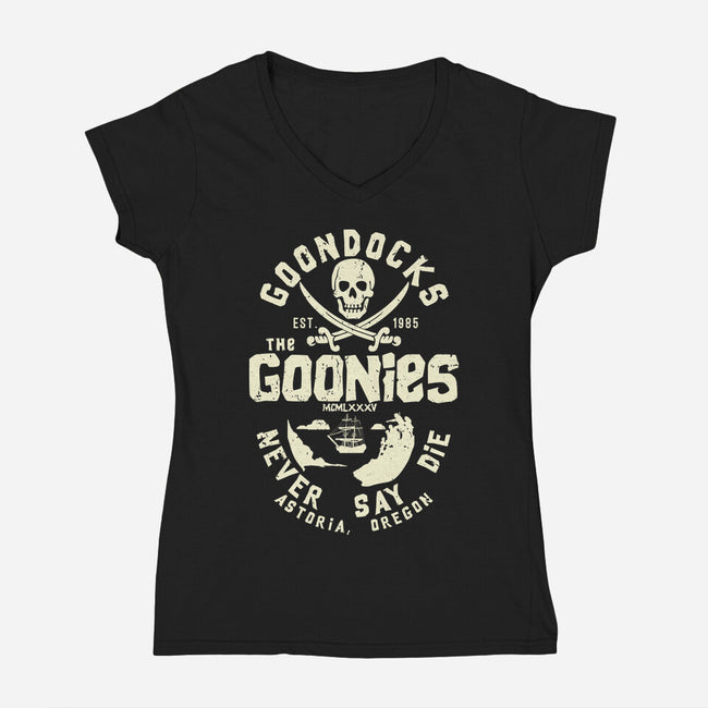 Astoria Goondocks-Womens-V-Neck-Tee-CarloJ1956