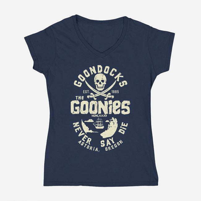 Astoria Goondocks-Womens-V-Neck-Tee-CarloJ1956