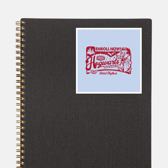 Wizardry Ad-None-Glossy-Sticker-Arinesart