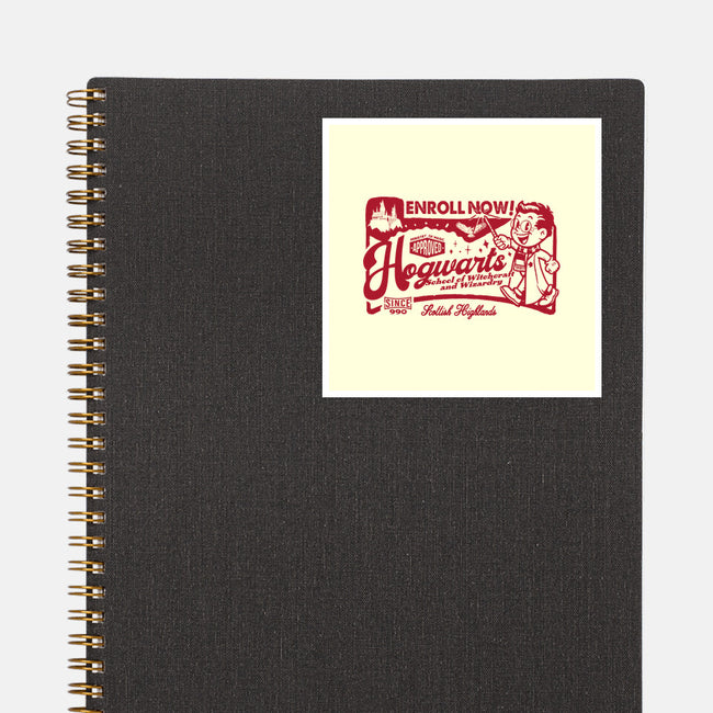 Wizardry Ad-None-Glossy-Sticker-Arinesart