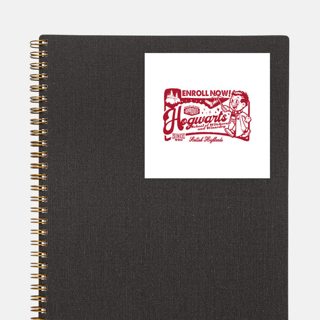 Wizardry Ad-None-Glossy-Sticker-Arinesart