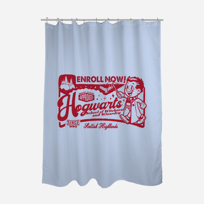 Wizardry Ad-None-Polyester-Shower Curtain-Arinesart