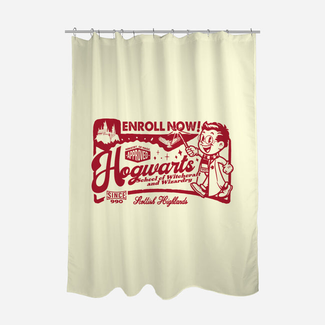 Wizardry Ad-None-Polyester-Shower Curtain-Arinesart