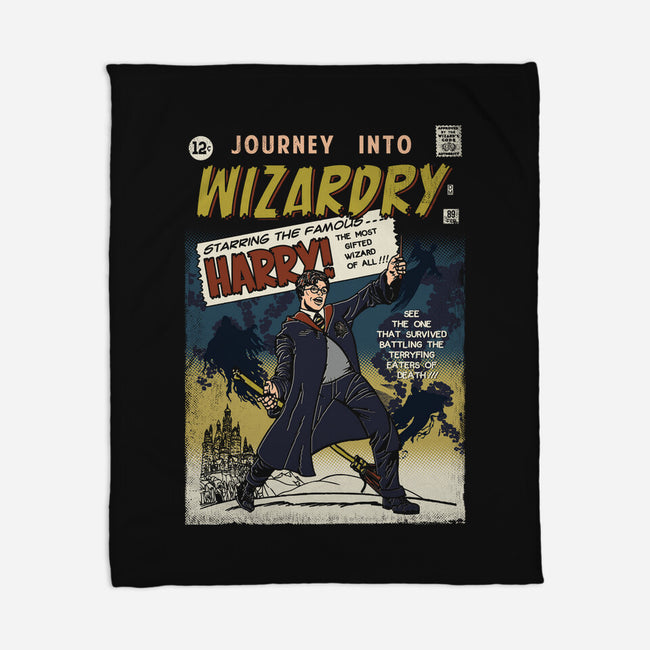 Journey Into Wizardry-None-Fleece-Blanket-Arinesart