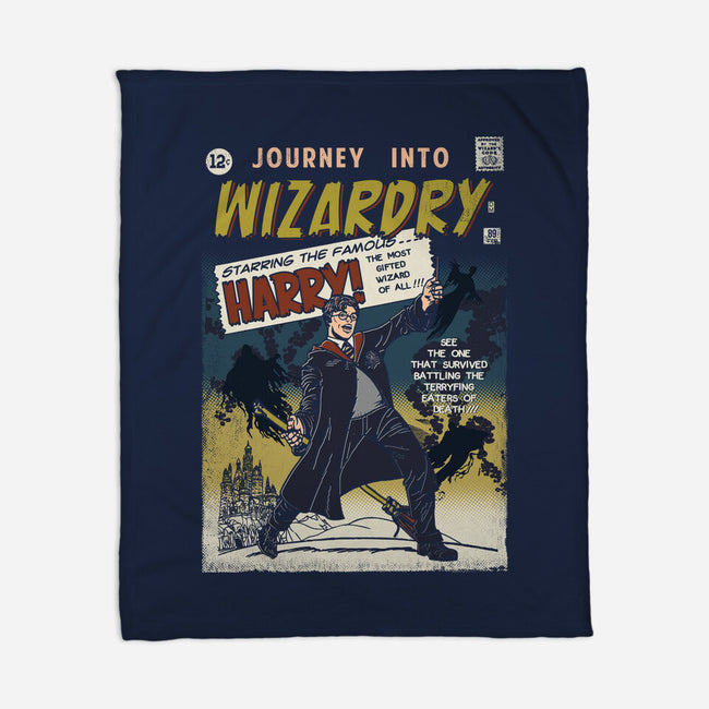 Journey Into Wizardry-None-Fleece-Blanket-Arinesart
