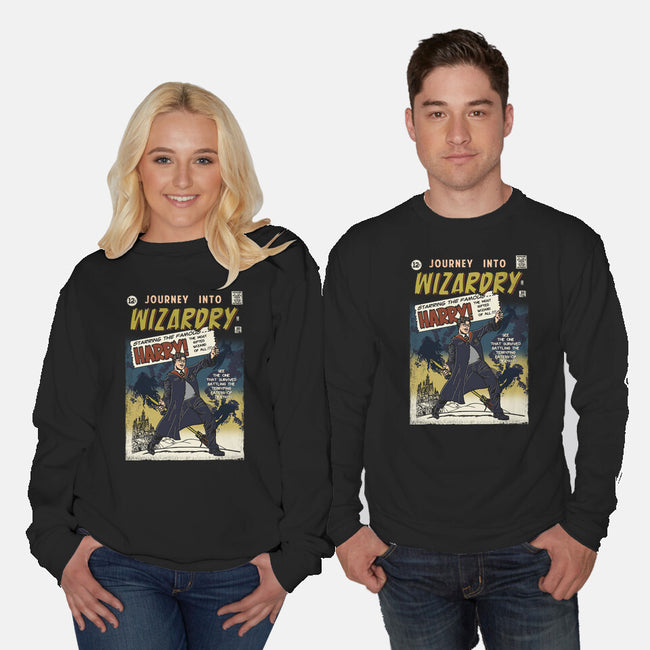 Journey Into Wizardry-Unisex-Crew Neck-Sweatshirt-Arinesart