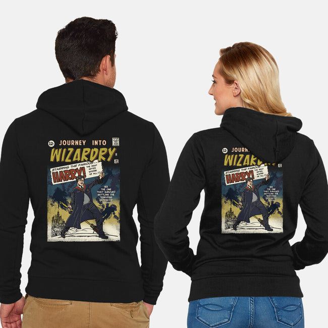 Journey Into Wizardry-Unisex-Zip-Up-Sweatshirt-Arinesart