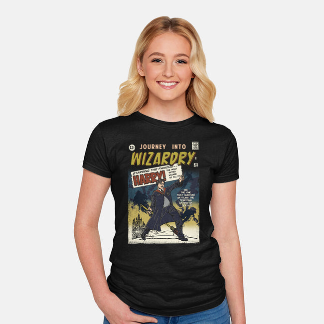 Journey Into Wizardry-Womens-Fitted-Tee-Arinesart