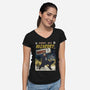 Journey Into Wizardry-Womens-V-Neck-Tee-Arinesart