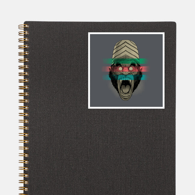 Primate Fury-None-Glossy-Sticker-Bruno Mota