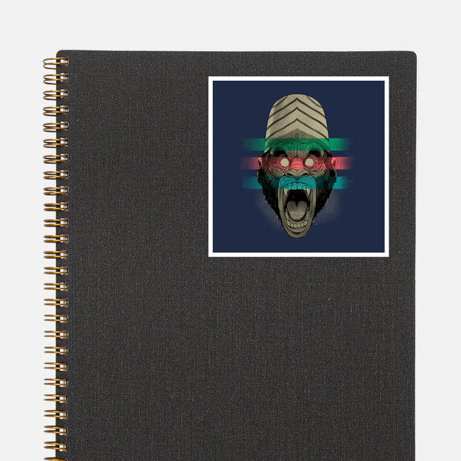 Primate Fury-None-Glossy-Sticker-Bruno Mota