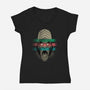 Primate Fury-Womens-V-Neck-Tee-Bruno Mota
