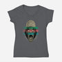 Primate Fury-Womens-V-Neck-Tee-Bruno Mota