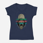 Primate Fury-Womens-V-Neck-Tee-Bruno Mota