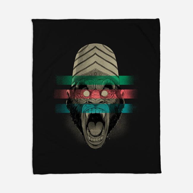 Primate Fury-None-Fleece-Blanket-Bruno Mota