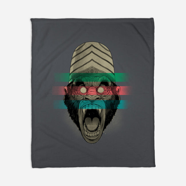 Primate Fury-None-Fleece-Blanket-Bruno Mota