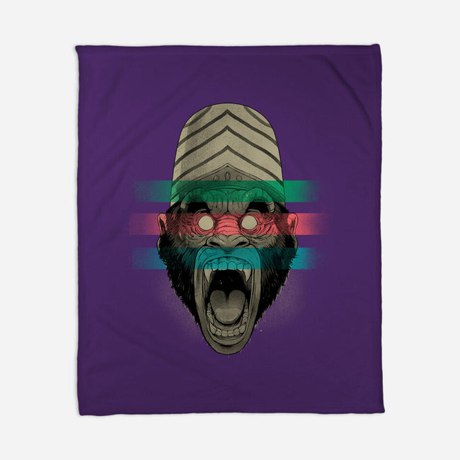 Primate Fury-None-Fleece-Blanket-Bruno Mota