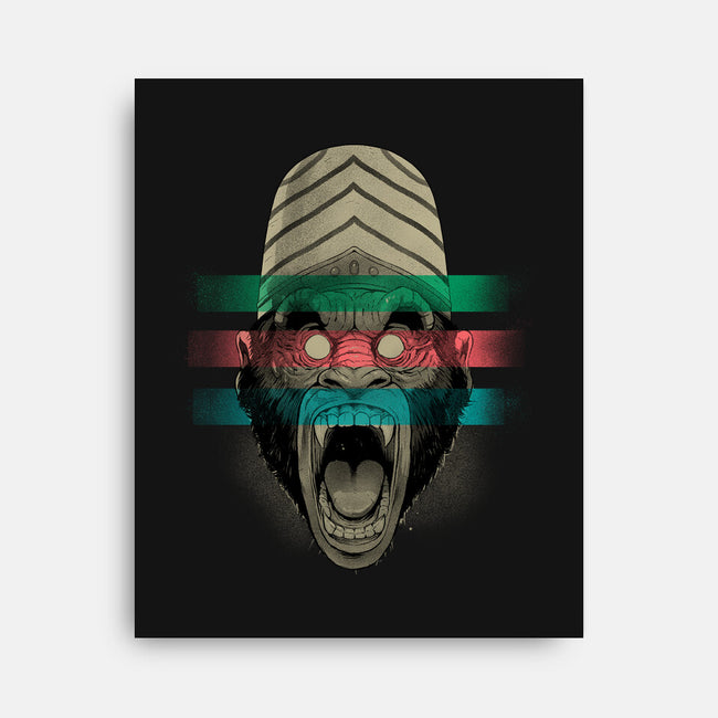 Primate Fury-None-Stretched-Canvas-Bruno Mota