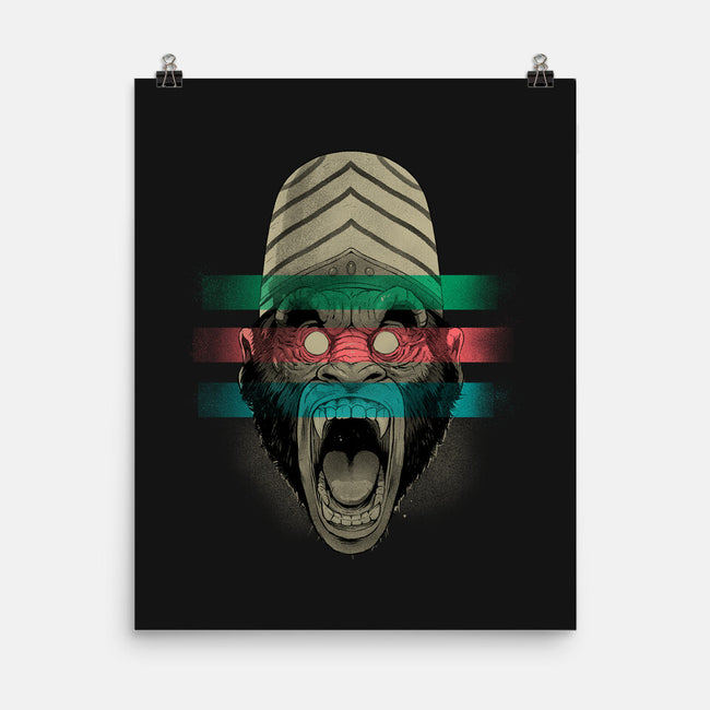 Primate Fury-None-Matte-Poster-Bruno Mota