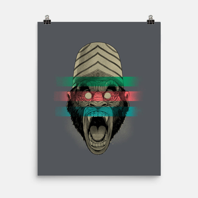 Primate Fury-None-Matte-Poster-Bruno Mota