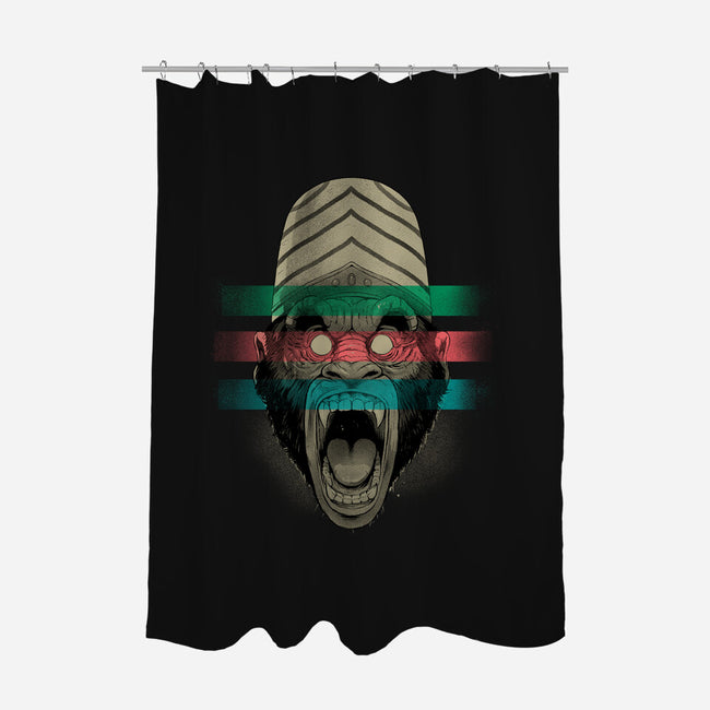 Primate Fury-None-Polyester-Shower Curtain-Bruno Mota