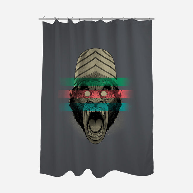 Primate Fury-None-Polyester-Shower Curtain-Bruno Mota
