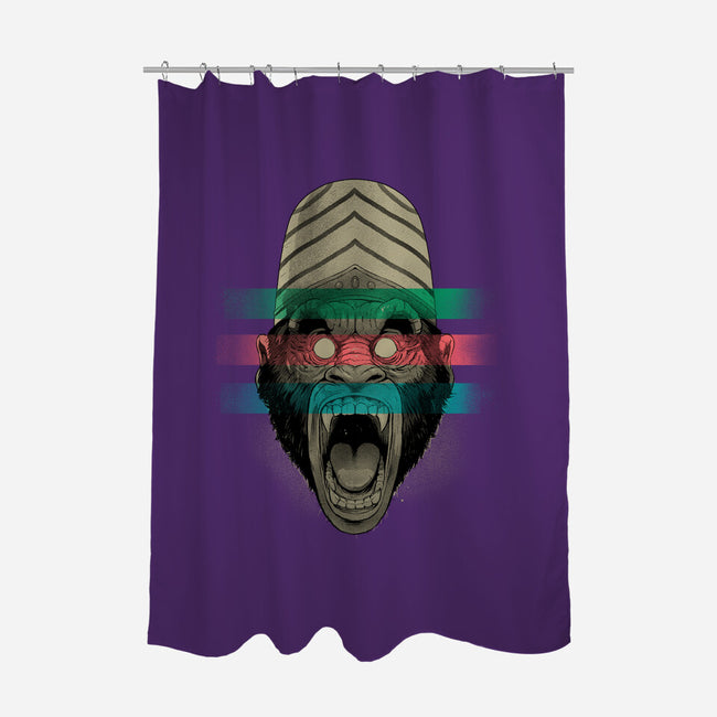 Primate Fury-None-Polyester-Shower Curtain-Bruno Mota