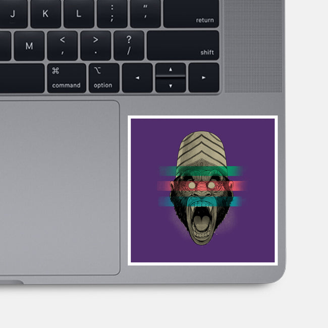 Primate Fury-None-Glossy-Sticker-Bruno Mota