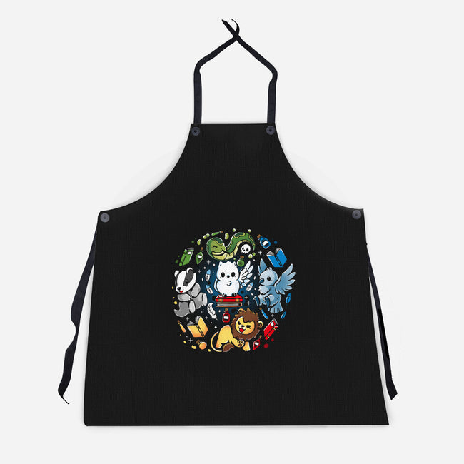 Magical Animal Family-Unisex-Kitchen-Apron-Vallina84