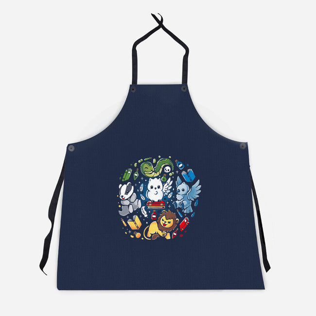 Magical Animal Family-Unisex-Kitchen-Apron-Vallina84