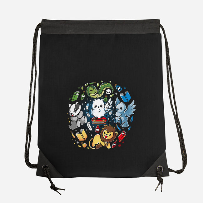 Magical Animal Family-None-Drawstring-Bag-Vallina84