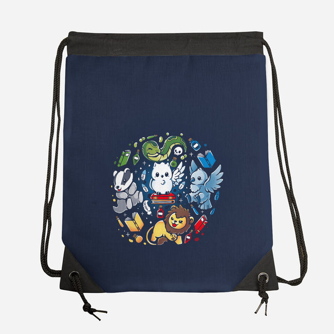Magical Animal Family-None-Drawstring-Bag-Vallina84