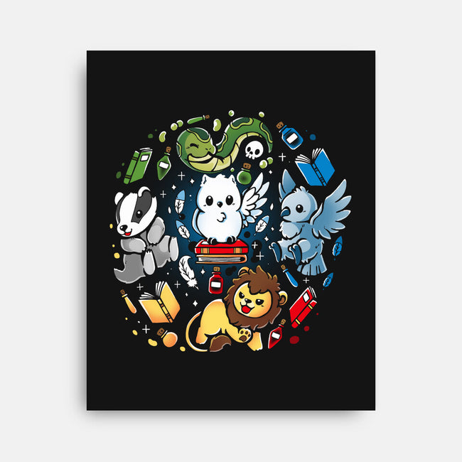 Magical Animal Family-None-Stretched-Canvas-Vallina84